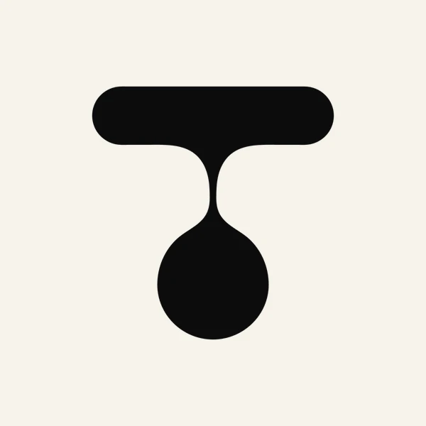 Tilora logo, Mark: In ink, on light.